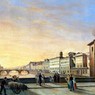 Veduta di Firenze dal Ponte Vecchio, dipinto di Giuseppe Gherardi nel Museo di Firenze com'era a Firenze.