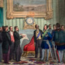 Vittorio Emanuele che riceve la Deputazione con il Plebiscito dei Toscani, Terzo quarto del XIX secolo,  Museo Centrale del Risorgimento di Roma