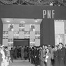 lL'entrata di uno dei padigioni della Mostra del Partito Nazionale Fascista ai Mercati Traianei
