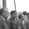 Intervento di Sandro Pertini alla manifestazione di cittadini accorsi in piazza Sempione per festeggiare la liberazione