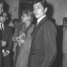 Simone Signoret e Alain Delon alla prima del film Rocco e i suoi fratelli