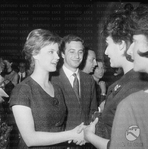 Rome Ilaria Occhini at the premiere of the show the seven deadly sins entertain some of those present