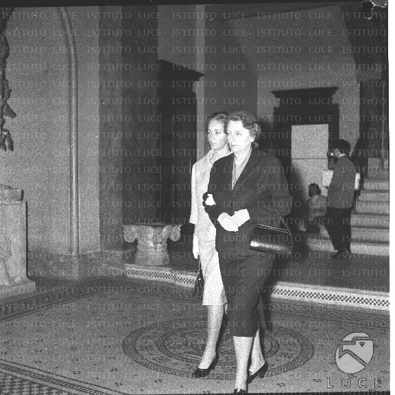 Paola Ruffo di Calabria con la madre Luisa Gazelli dei conti di Rossana