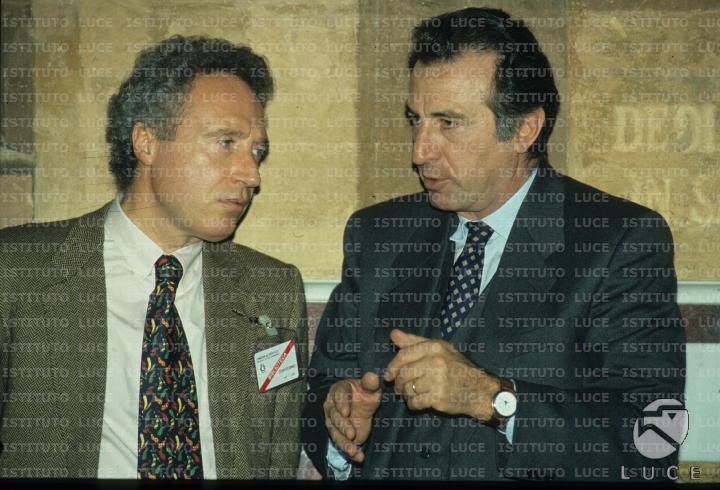 Giulio Borrelli con Paolo Frajese Archivio storico Istituto Luce