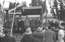 Palco delle autorit con Graziani e Cortese