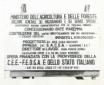 Cartello del Ministero dell'Agricoltura e delle Fo ...