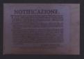 Notificazione scritta dal Segr. Fabretti, presso l ...