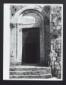 Duomo di Sovana. Portale laterale marmoreo con dec ...