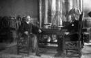 Bethlen e Mussolini seduti in una sala di Palazzo  ...