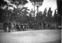 Scorcio del parco dove  in corso il ricevimento p ...