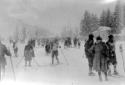 Sciatori sulla neve