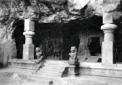 L'ingresso del tempio dell'isola di Elephanta