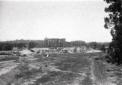 Lo stadio dei Marmi e l'accademia in costruzione.  ...