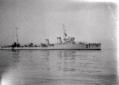 Nave da battaglia in esercitazione