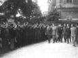 I minatori di Spoleto nel saluto fascista