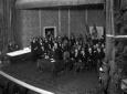Il palco del Teatro Quirino, con le autorit� e il  ...
