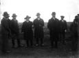 Il Duce ed altre personalit� ritratte sul Campo sp ...