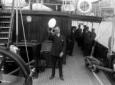 Guglielmo Marconi, ripreso sul ponte del ...