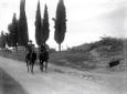 Mussolini percorre a cavallo un tratto dell'antica ...