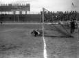 Parata del portiere ungherese durante l' ...