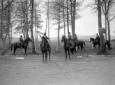 Emilio De Bono a cavallo visita con i cavalieri e  ...