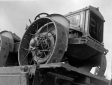 Trattore sul convoglio ferroviario in occasione de ...