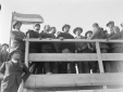 Mussolini sul palco con autorit in occasione dell ...