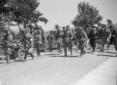 Mussolini, Baistrocchi ed un gruppo di ufficiali e ...