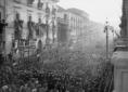 Manifestazione in onore di Mussolini ad  ...
