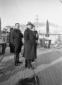 Personalit civile e due gerarchi sul ponte del Re ...
