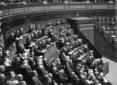 Senatori nei banchi del Senato in occasione della  ...