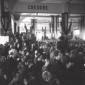 Il pubblico in sala durante il discorso