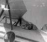 Galbiati in posa all'interno dell'aereo; si vede i ...