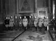 Foto di gruppo: Mussolini, la delegazion ...