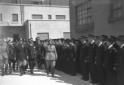 Mussolini visita il Comando della Marina a Cagliar ...