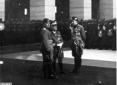 Mussolini, il Re e Galeazzo Ciano alla Stazione Os ...