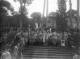 Mussolini celebra in piazza di Siena l'a ...