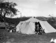 I giudici delle manovre presso la tenda degli uffi ...