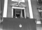 Mussolini tiene un discorso dal balcone del Palazz ...