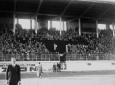 Mussolini nella tribuna delle autorit durante l'i ...