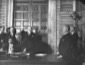 Mussolini assiste nella sala del Mappamondo alla f ...