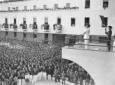 Il discorso di Mussolini alla gente di Ragusa in p ...
