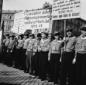 Manifestazione dei cacciatori delle Alpi durante u ...