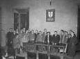 Esponenti della D.C. posano in una sala conferenze ...