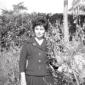 Marina Berti nel giardino di casa