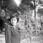 Marina Berti nel giardino di casa