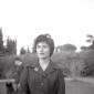 Marina Berti in giardino
