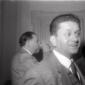L'onorevole Aldo Bozzi si disseta durante una paus ...