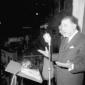Aldo Bozzi durante il suo comizio