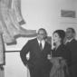 Palma Bucarelli con Aldo Cal alla sua mostra